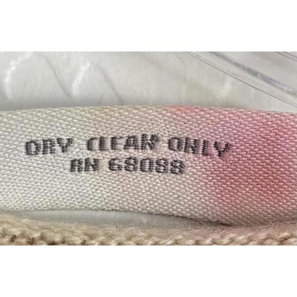 Neiman Marcus Leopard Cashmere Scoop Neck L Brown Ivory 1475 - Picture 5 of 6